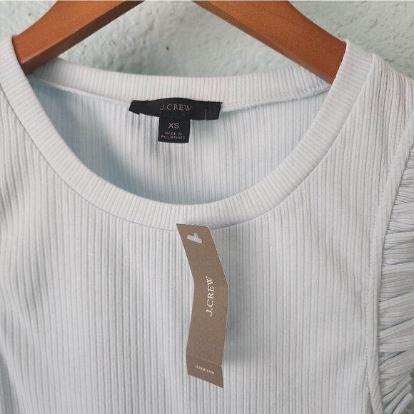 J crew sleeveless ruffled tank top blouse - Picture 4 of 9